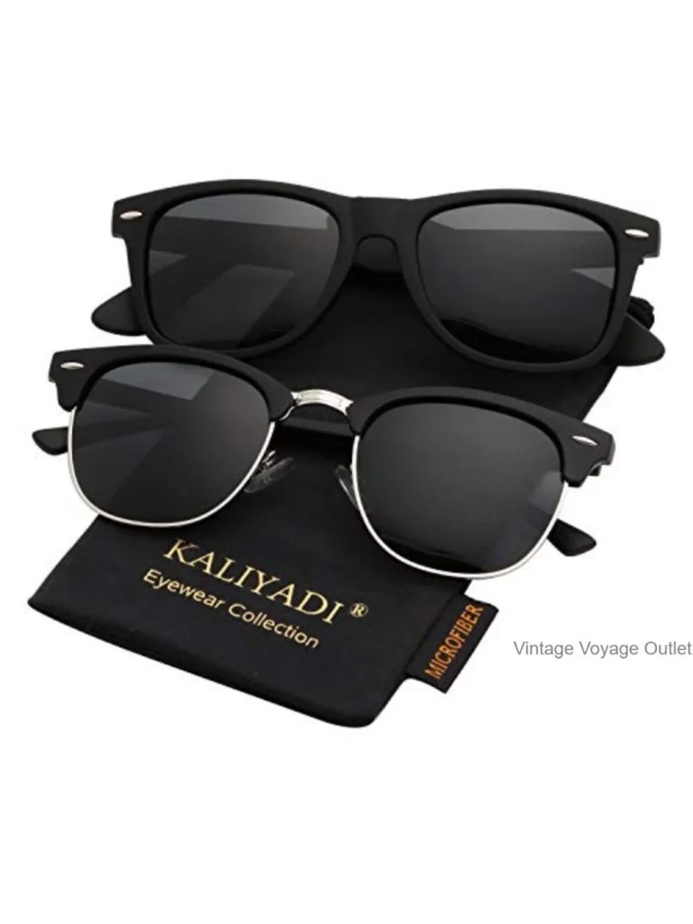 Polarized Sunglasses for Men Women Semi-Rimless Driving UV Blocking